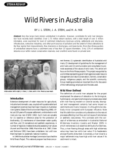 Wild Rivers in Australia