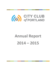 Annual Report 2014 – 2015