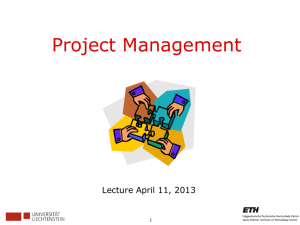 Project Management - IT Services of ETH Zurich
