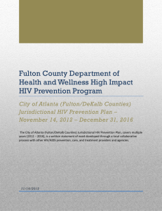 Fulton County Department of Health and Wellness High Impact HIV