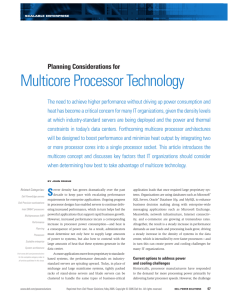 Multicore Processor Technology