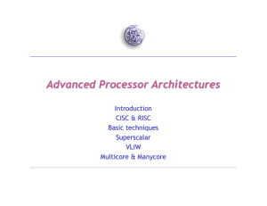 Advanced Processor Architectures