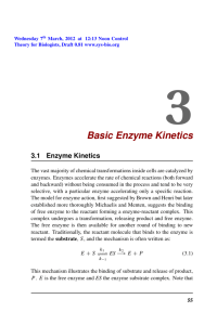 Basic Enzyme Kinetics