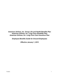 American Airlines, Inc. Group Life and Health