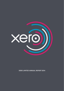 XERO LIMITED ANNUAL REPORT 2014