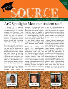 ArC Spotlight: Meet our student staff - university of miami