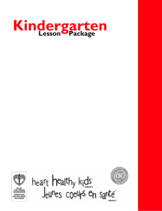 Kindergarten - Heart and Stroke Foundation of Canada