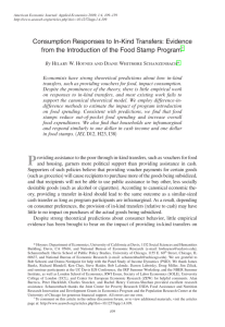 Consumption Responses to In-Kind Transfers