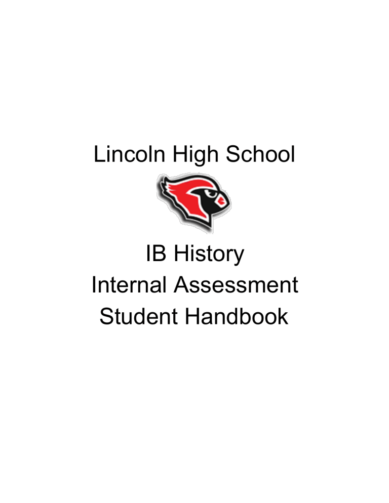 lincoln-high-school-ib-history-internal-assessment-student-handbook