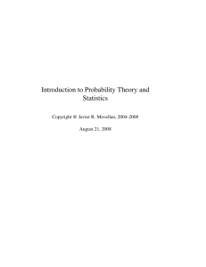 Introduction to Probability Theory and Statistics