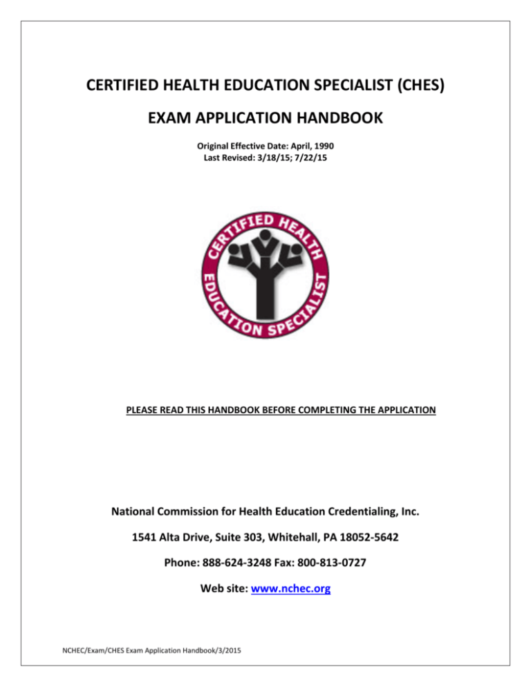 certified-health-education-specialist-ches-exam