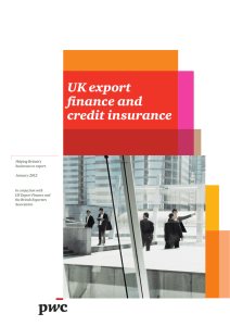 UK export finance and credit insurance