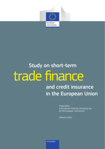 Study on short-term trade finance and credit insurance in the