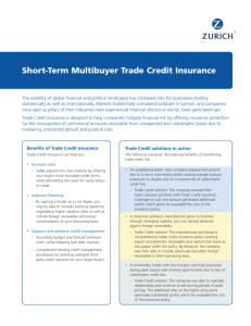 Short-Term Multibuyer Trade Credit Insurance