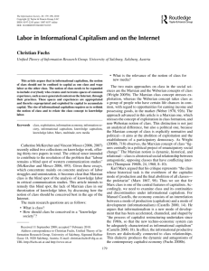 Labor in Informational Capitalism and on the Internet