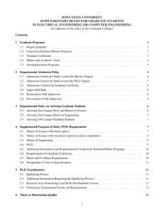 ECpE Supplementary Rules - Department of Electrical and