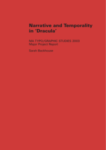 Narrative and Temporality in 'Dracula'