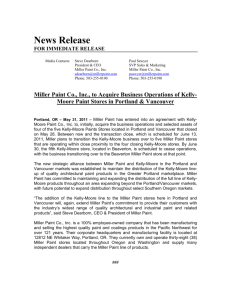 Press Release - Kelly-Moore of 5-31-11