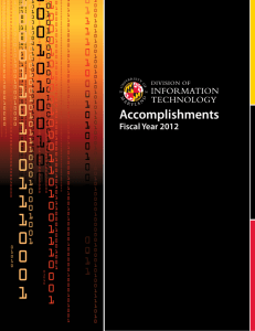 Accomplishments - Division of Information Technology