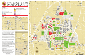 UMD Campus Map - Conferences & Visitor Services