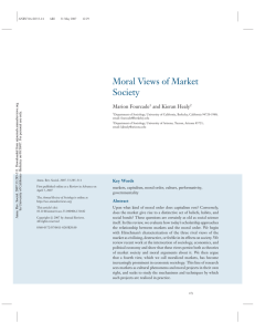 Moral Views of Market Society - University of California at Berkeley