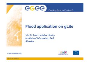Flood application on gLite
