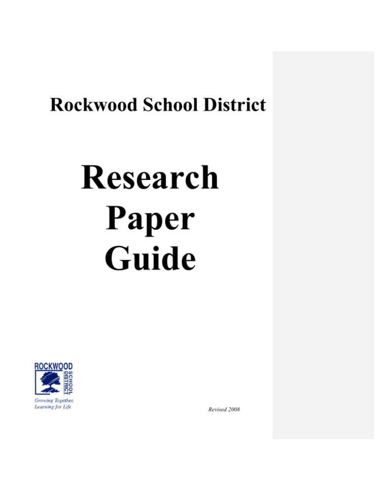 school district research paper