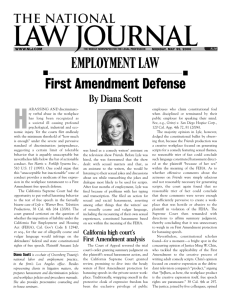 First Amendment Defense