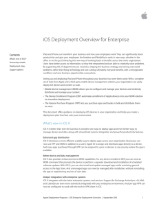 iOS Deployment Overview for Enterprise