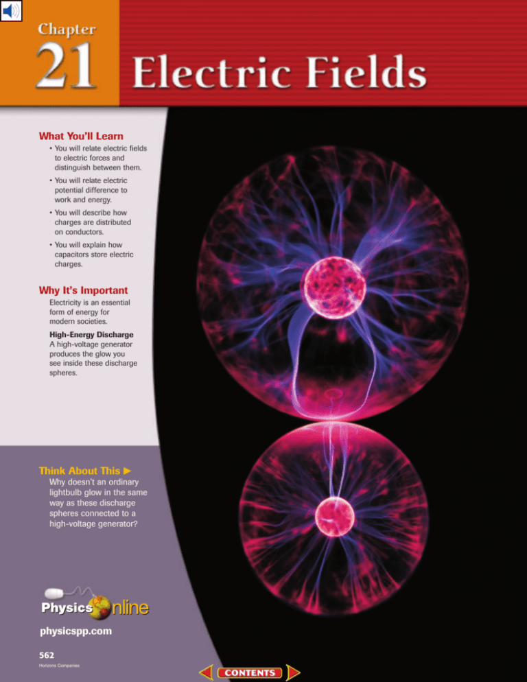 Chapter 21 Electric Fields