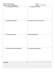 APUSH: Chapter Summary Name