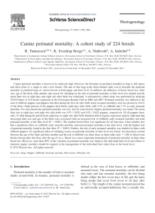 Canine perinatal mortality: A cohort study of 224
