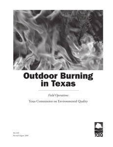 Outdoor Burning in Texas