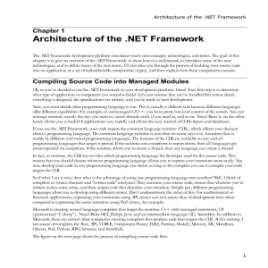 Architecture of the .NET Framework