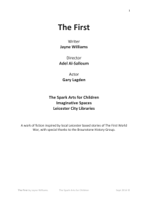 The First Script - The Spark Arts For Children