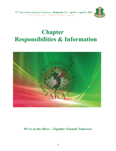 Chapter Responsibilities & Information - Marvelous Mid