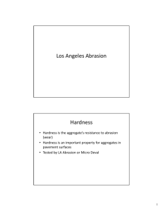 Los Angeles Abrasion Hardness