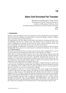 Stem Cell Enriched Fat Transfer