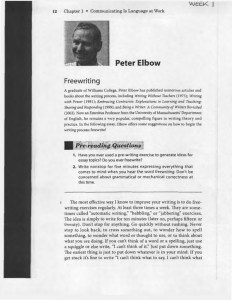 Peter Elbow - English 102