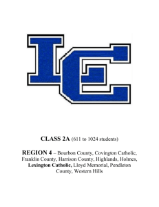 Track & Field 101 - Lexington Catholic High School