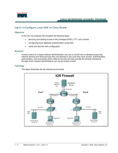 Configure Local AAA on Cisco Router