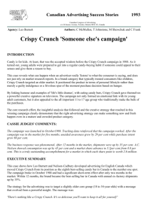 Crispy Crunch 'Someone else's campaign'