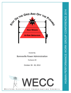 HPWG Conference Brochure - Western Electricity Coordinating