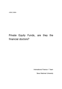 Private Equity Funds, are they the financial doctors?