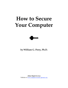 to Begin Your Security-Book in a "PDF"