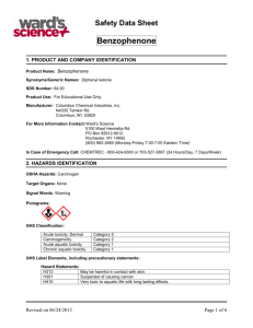Benzophenone - Ward's Science