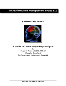A Guide to Core Competency Analysis