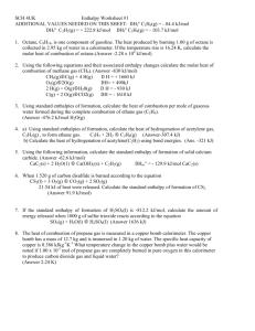 Enthalpy worksheets 1& 2