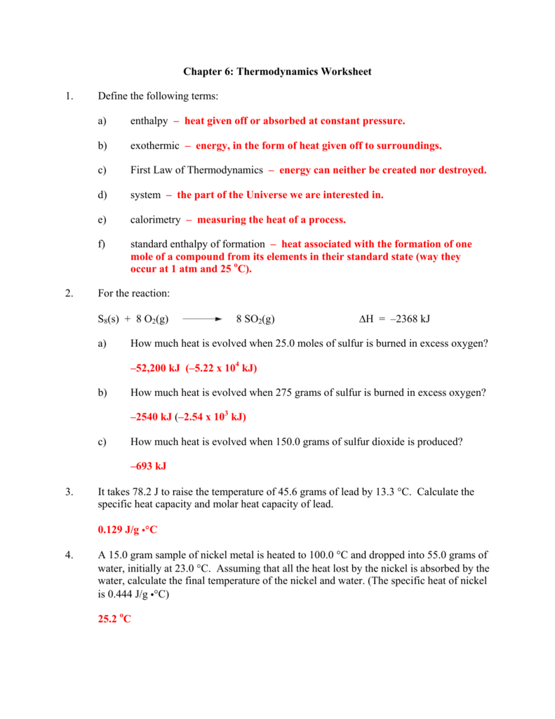 thermodynamics-worksheet-answer-key-worksheet