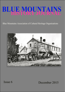 BMHJ 6 SSS - Blue Mountains Association of Cultural Heritage